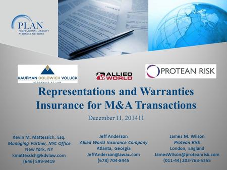 Representations and Warranties