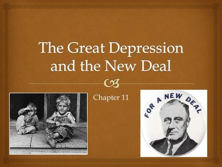 The Great Depression and the New Deal