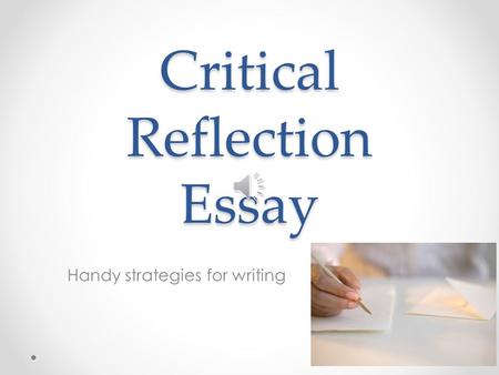 Critical Reflection Essay