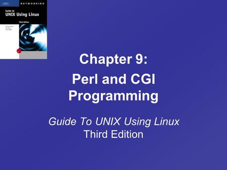 Guide To UNIX Using Linux Third Edition