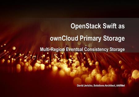 ownCloud Primary Storage