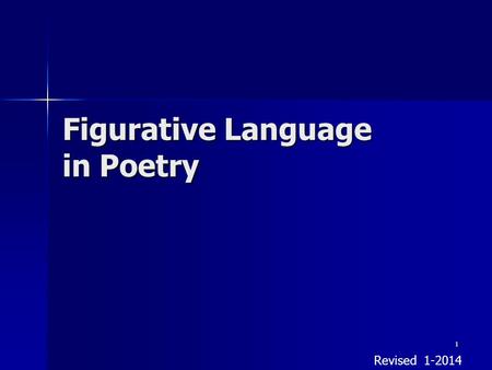 Figurative Language in Poetry