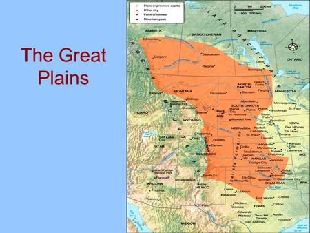 The Great Plains. Physical Geography Topography –Elevation rises gently from east to west –Southern half unvaried topography –Northern half characterized.