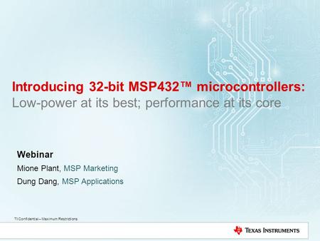 Webinar Mione Plant, MSP Marketing Dung Dang, MSP Applications