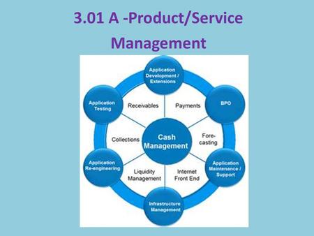 3.01 A -Product/Service Management