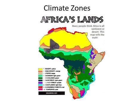 Climate Zones.