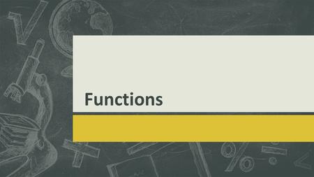 Functions.