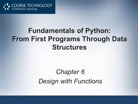 Fundamentals of Python: From First Programs Through Data Structures