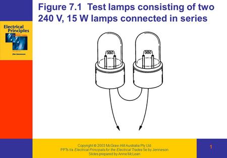 Copyright  2003 McGraw-Hill Australia Pty Ltd PPTs t/a Electrical Principals for the Electrical Trades 5e by Jenneson Slides prepared by Anne McLean Figure.