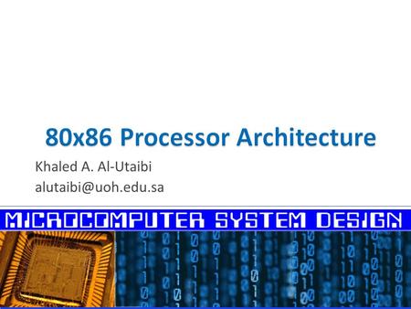 80x86 Processor Architecture