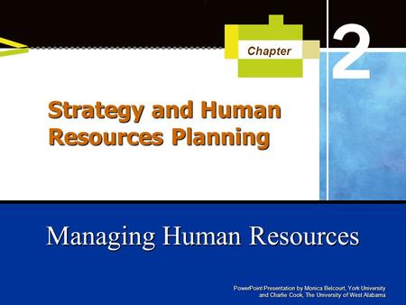 Strategy and Human Resources Planning