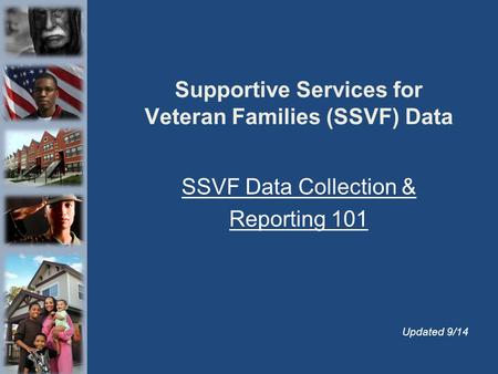 Supportive Services for Veteran Families (SSVF) Data