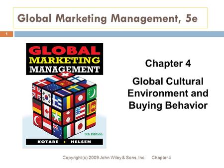 Global Marketing Management, 5e