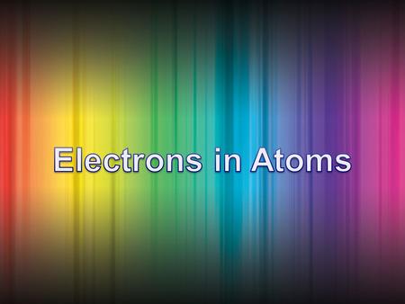 Niels Bohr in 1913 proposed a quantum model for the hydrogen atom which correctly predicted the frequencies of the lines (colors) in hydrogen’s atomic.