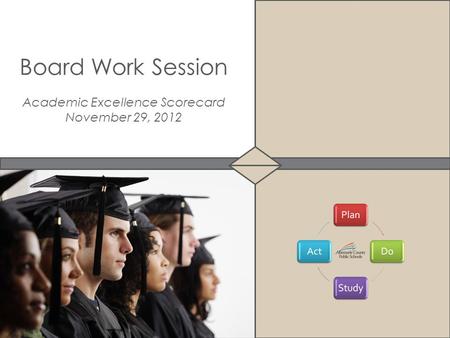 Board Work Session Academic Excellence Scorecard November 29, 2012.