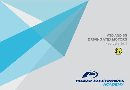 VSD AND SS DRIVING ATEX MOTORS February 2014. 1 Introduction to ATEX 2 ATEX motor designation 3 VSD Sample Solutions 4 SS descriptions.