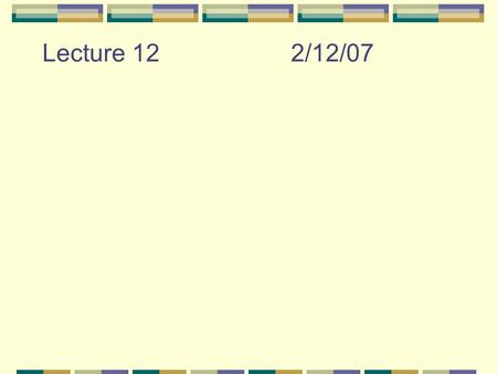 Lecture 122/12/07. pH What is it? How do you measure it?