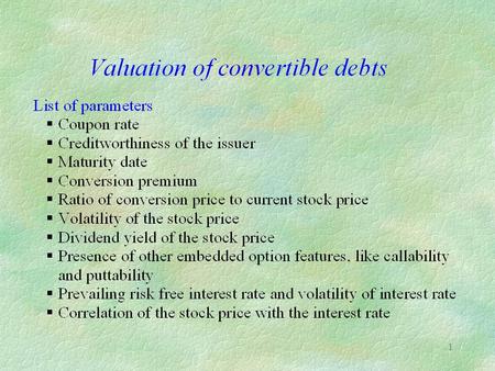 1. 2 Duration Duration is the weighted average of the times that the principal and interest payments are made. where t is the time of payment C t is the.