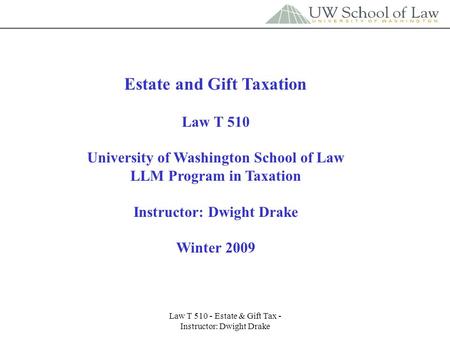 Estate and Gift Taxation