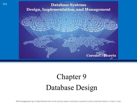 Chapter 9 Database Design