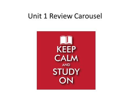 Unit 1 Review Carousel. Station 1 Meter = Kilogram = Second = Kelvin = Kilo- = hecto- = deka- = Deci- = Centi- = Milli- = Mass = SI unit for length SI.