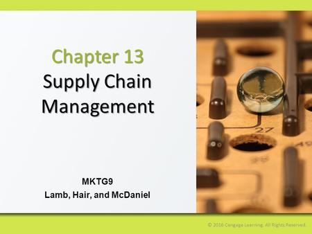 Supply Chain Management