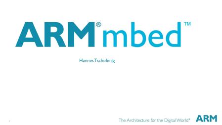 1 Hannes Tschofenig. 2 The Internet of Things Today Enormous potential  “Tens of billions of new devices”  … but market growing slower than expected.