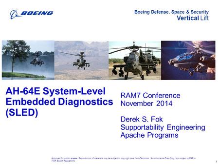 AH-64E System-Level Embedded Diagnostics (SLED)