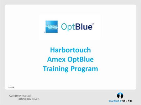 Harbortouch Amex OptBlue Training Program HT2124.