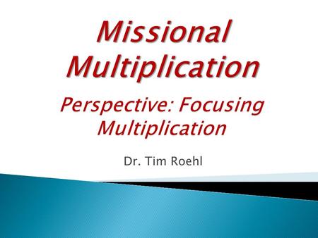 Dr. Tim Roehl 1. Geographically 1. Geographically (v.1ff) “From one man He made every nation of men, that they should inhabit the whole earth; and He.