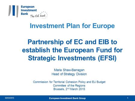 European Investment Bank Group