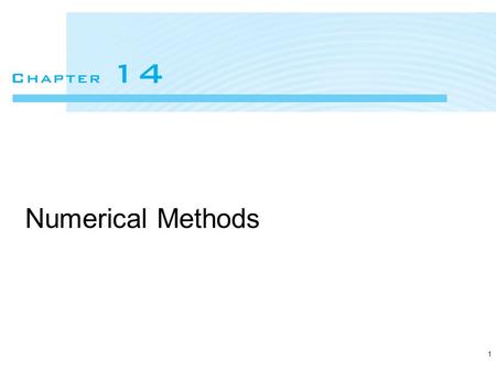 4/17/2017 Numerical Methods 1.