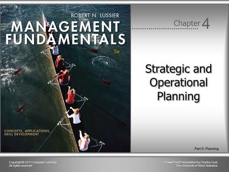 Strategic and Operational Planning