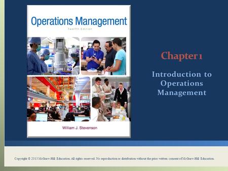 Introduction to Operations Management