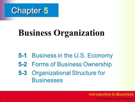 Business Organization