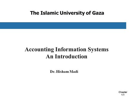 The Islamic University of Gaza