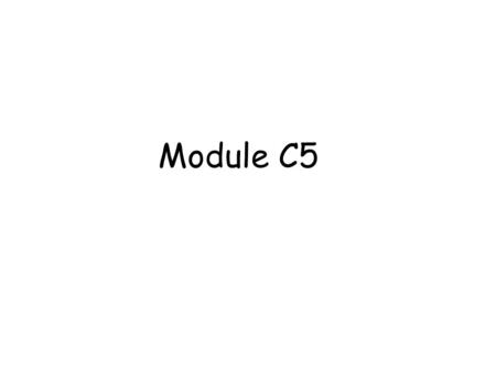 Module C5.