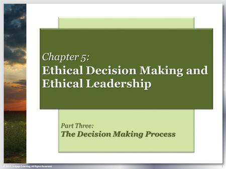 Ethical Decision Making and Ethical Leadership