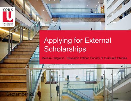 Applying for External Scholarships