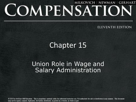 © 2014 by McGraw-Hill Education. This is proprietary material solely for authorized instructor use. Not authorized for sale or distribution in any manner.