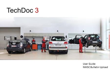 TechDoc 3 User Guide NMSC Bulletin Upload.