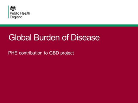 Global Burden of Disease