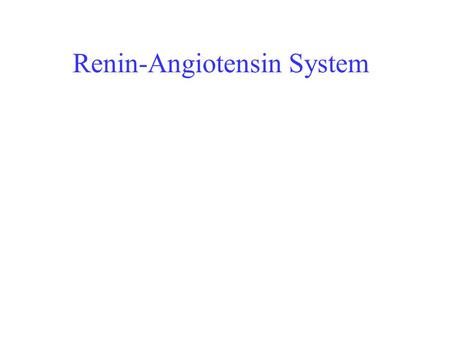 Renin-Angiotensin System