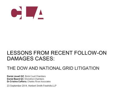 Lessons from recent follow-on damages cases: