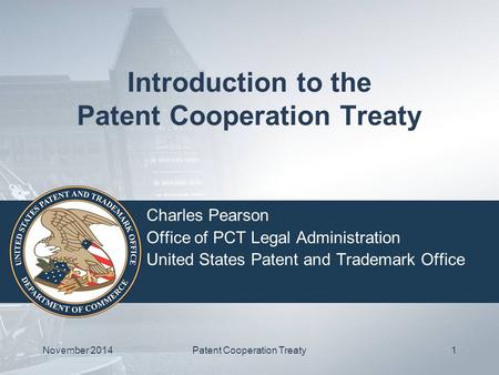 Introduction to the Patent Cooperation Treaty