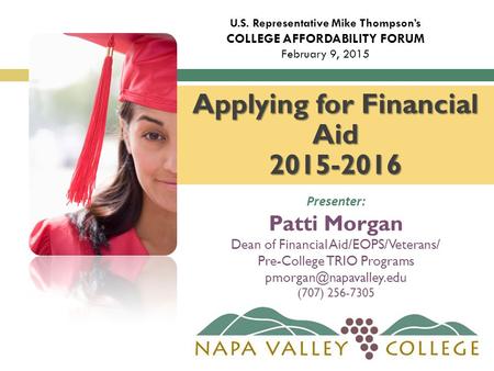 Applying for Financial Aid