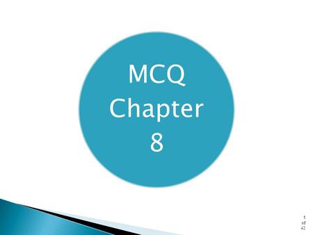 MCQ Chapter 8.