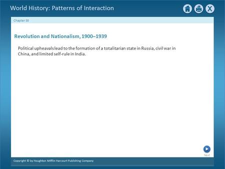 Revolution and Nationalism, 1900–1939