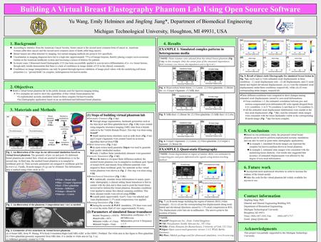 Acknowledgments This project was partially supported by the Michigan Technology University. 3. Materials and Methods 4. Results Contact information Jingfeng.