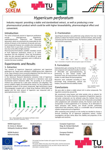 This project has been funded with support from the European Commission. This poster reflects the views only of the author, and the Commission cannot be.